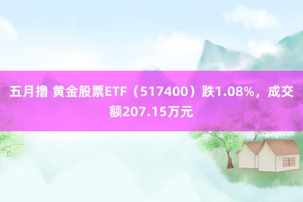 五月撸 黄金股票ETF（517400）跌1.08%，成交额207.15万元