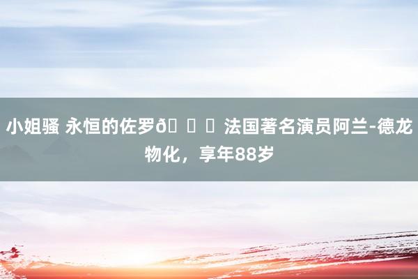 小姐骚 永恒的佐罗?法国著名演员阿兰-德龙物化，享年88岁