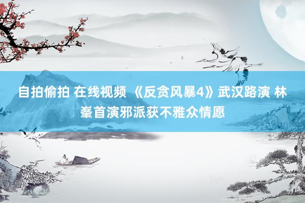 自拍偷拍 在线视频 《反贪风暴4》武汉路演 林峯首演邪派获不雅众情愿